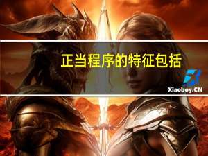正当程序的特征包括