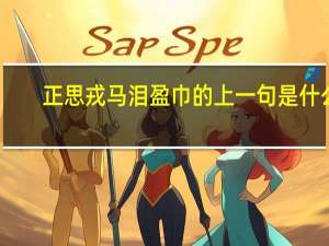 正思戎马泪盈巾的上一句是什么