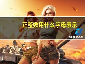正整数用什么字母表示