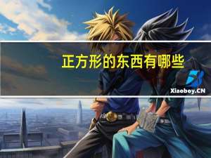 正方形的东西有哪些
