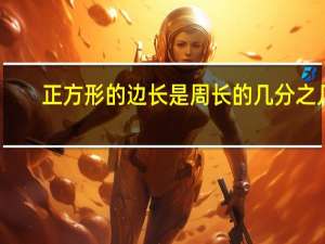 正方形的边长是周长的几分之几