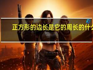 正方形的边长是它的周长的什么