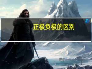 正极负极的区别