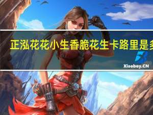 正泓 花花小生香脆花生卡路里是多少