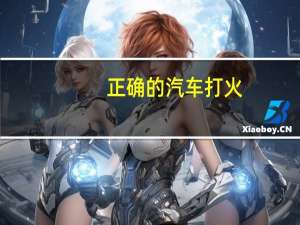 正确的汽车打火