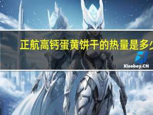 正航 高钙蛋黄饼干的热量是多少