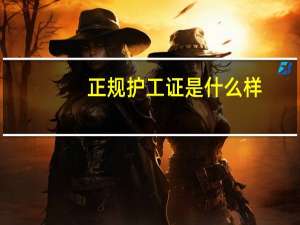 正规护工证是什么样
