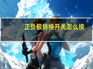 正负极转换开关怎么接