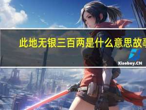 此地无银三百两是什么意思故事（此地无银三百两是什么意思）