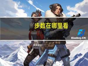 步数在哪里看