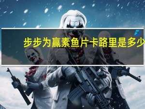 步步为赢 素鱼片卡路里是多少