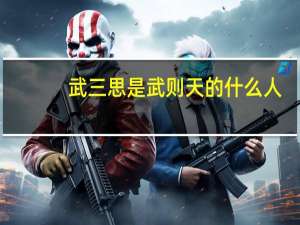 武三思是武则天的什么人（武三思）