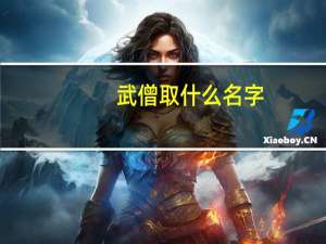 武僧取什么名字（武僧名字）