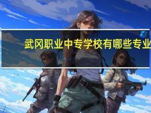 武冈职业中专学校有哪些专业