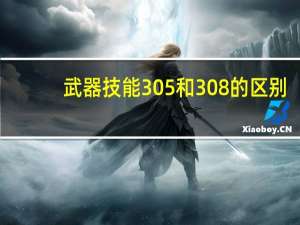 武器技能305和308的区别