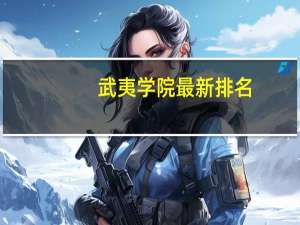 武夷学院最新排名