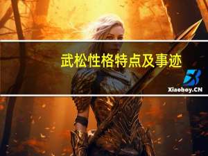 武松性格特点及事迹