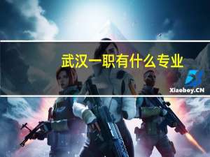 武汉一职有什么专业