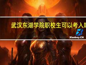 武汉东湖学院职校生可以考入吗