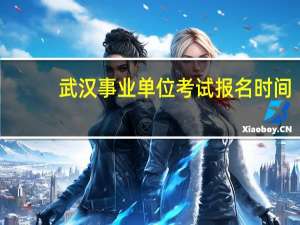 武汉事业单位考试报名时间