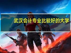 武汉会计专业比较好的大学