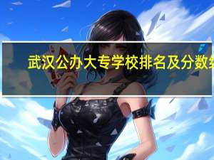武汉公办大专学校排名及分数线