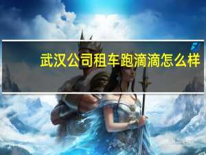 武汉公司租车跑滴滴怎么样