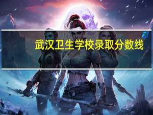 武汉卫生学校录取分数线