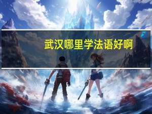 武汉哪里学法语好啊