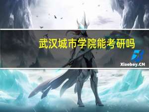 武汉城市学院能考研吗