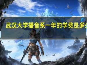 武汉大学播音系一年的学费是多少啊
