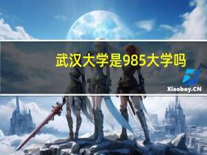 武汉大学是985大学吗