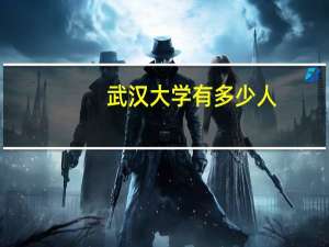 武汉大学有多少人