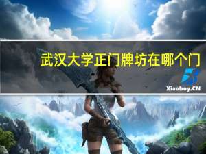 武汉大学正门牌坊在哪个门