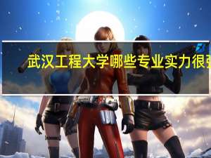 武汉工程大学哪些专业实力很强