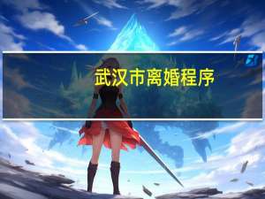武汉市离婚程序
