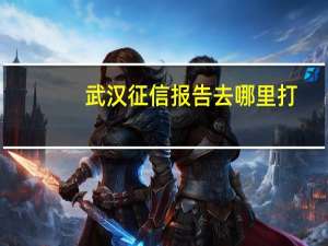 武汉征信报告去哪里打
