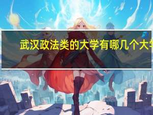 武汉政法类的大学有哪几个大学