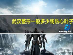 武汉整形一般多少钱热心叶子 武汉圣星整形医院是正规吗