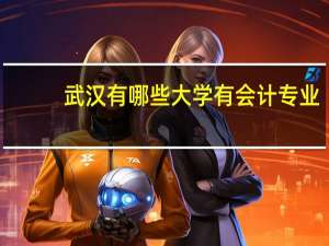 武汉有哪些大学有会计专业