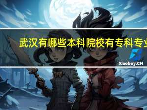 武汉有哪些本科院校有专科专业