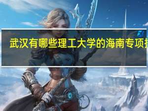 武汉有哪些理工大学的海南专项招生