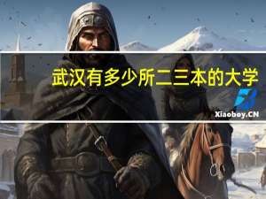 武汉有多少所二三本的大学