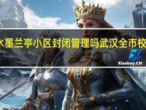 武汉水墨兰亭小区封闭管理吗 武汉全市校园封闭管理