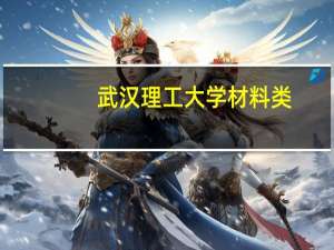 武汉理工大学材料类