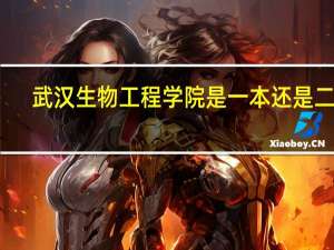 武汉生物工程学院是一本还是二本