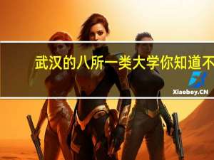 武汉的八所一类大学你知道不