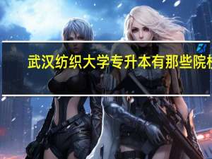 武汉纺织大学专升本有那些院校