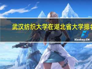 武汉纺织大学在湖北省大学排名