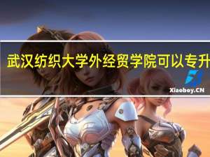 武汉纺织大学外经贸学院可以专升本吗